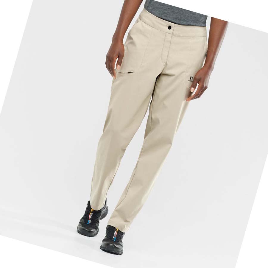 Pantalones Salomon WAYFARER CITY Mujer Blancos | MX 2382GSO